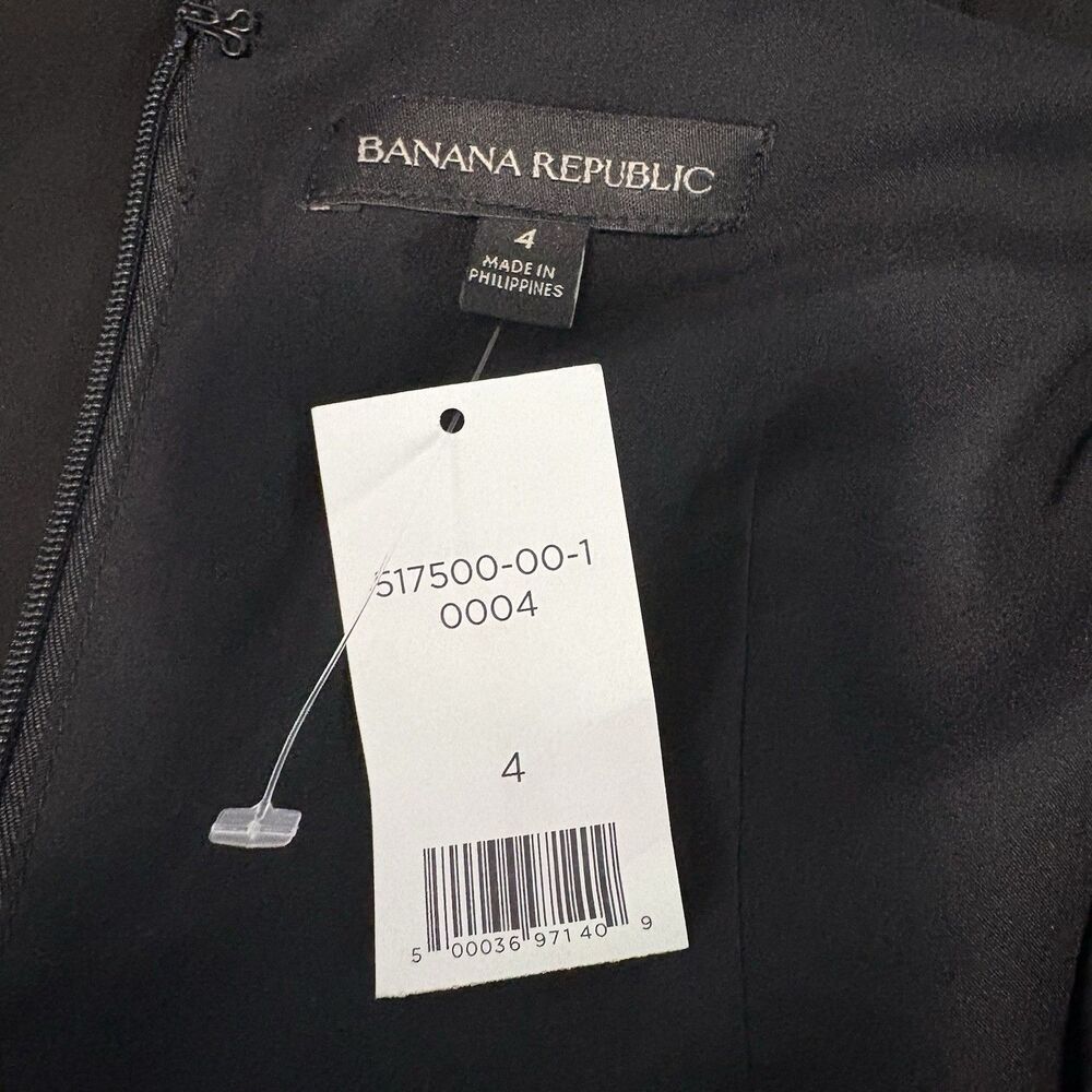 Black Midi Dress (Banana Republic) Sz 4- NWT - Picture 11 of 11